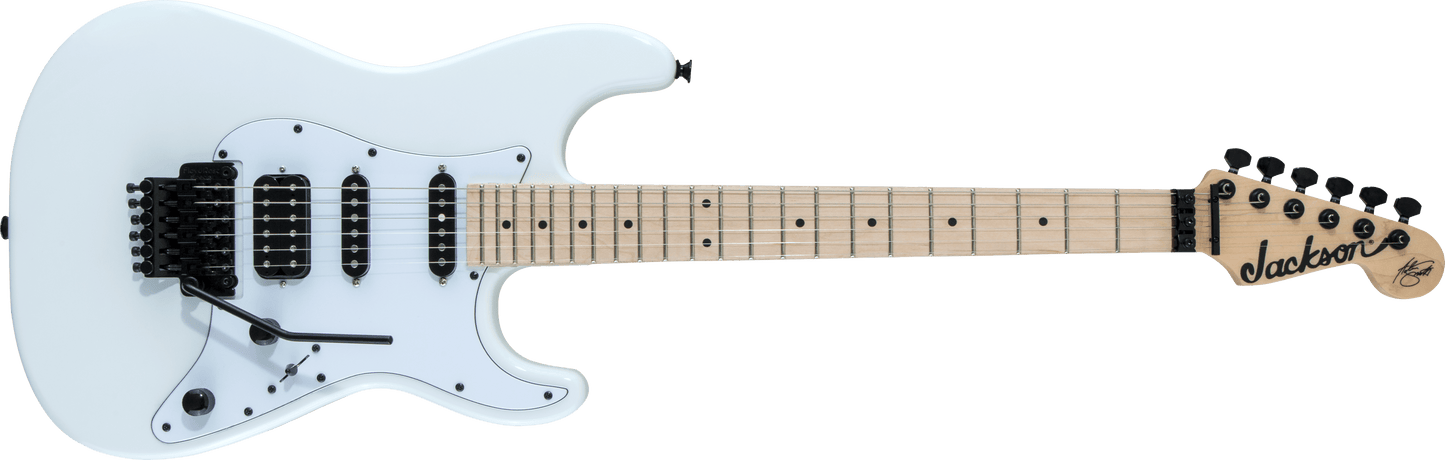 X Series Signature Adrian Smith SDXM, Maple Fingerboard, Snow White with White Pickguard